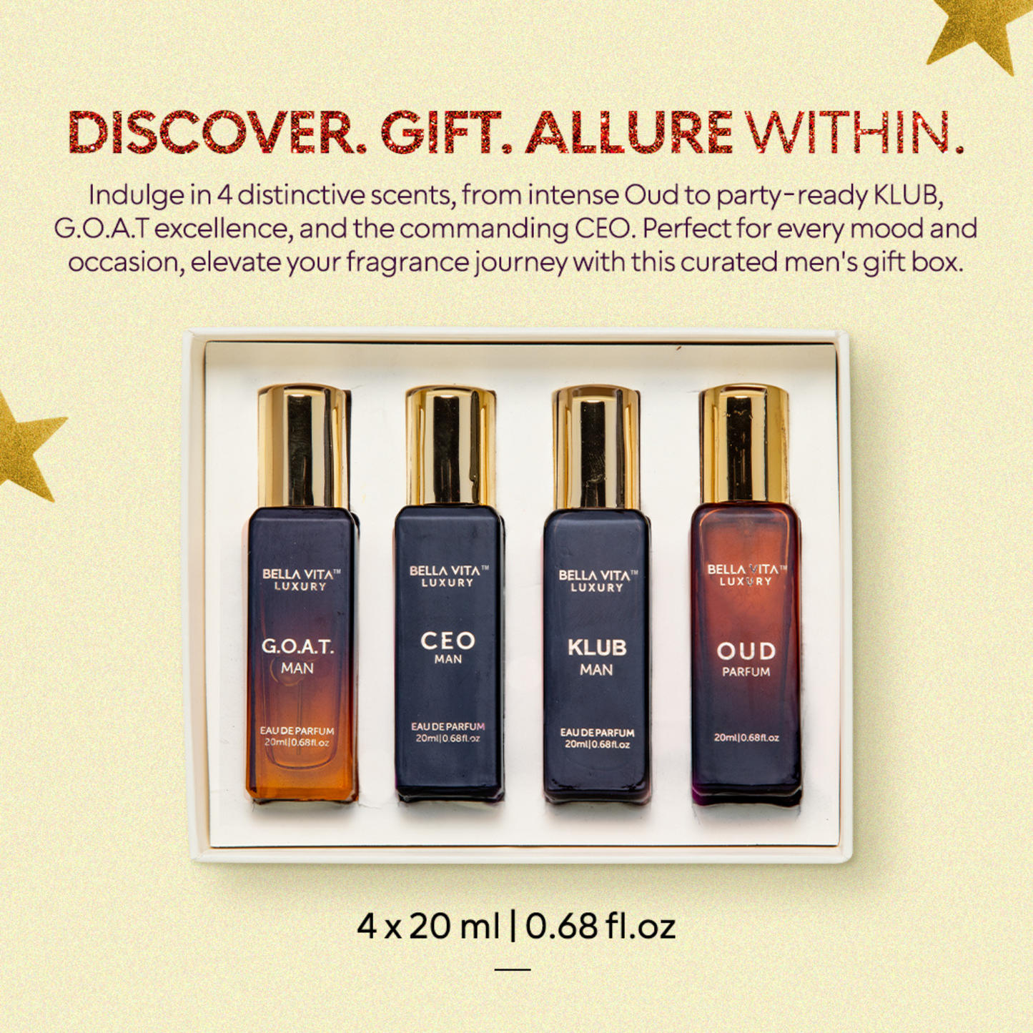 BellaVita Luxury Collection Eau De Parfum Gift Set For Men