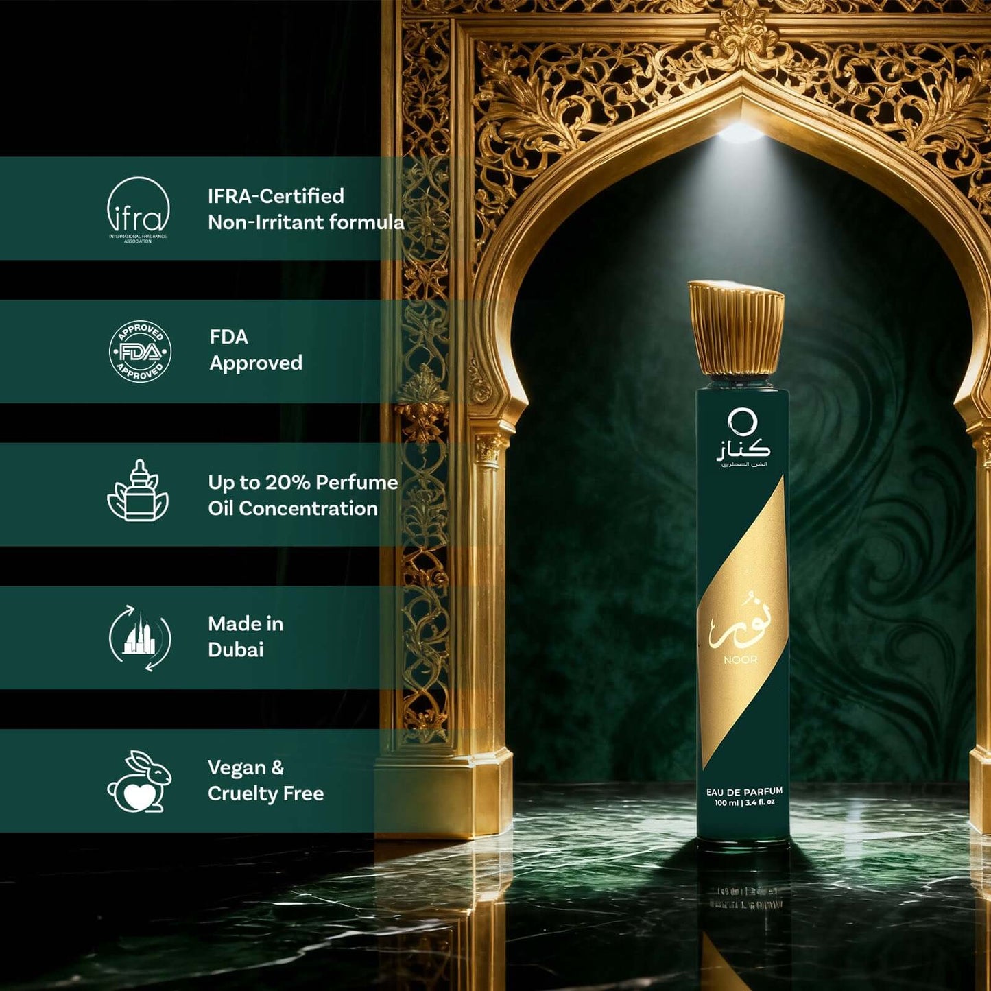 BellaVita Luxury Kenaz Noor French Oriental EDP Unisex 100ml