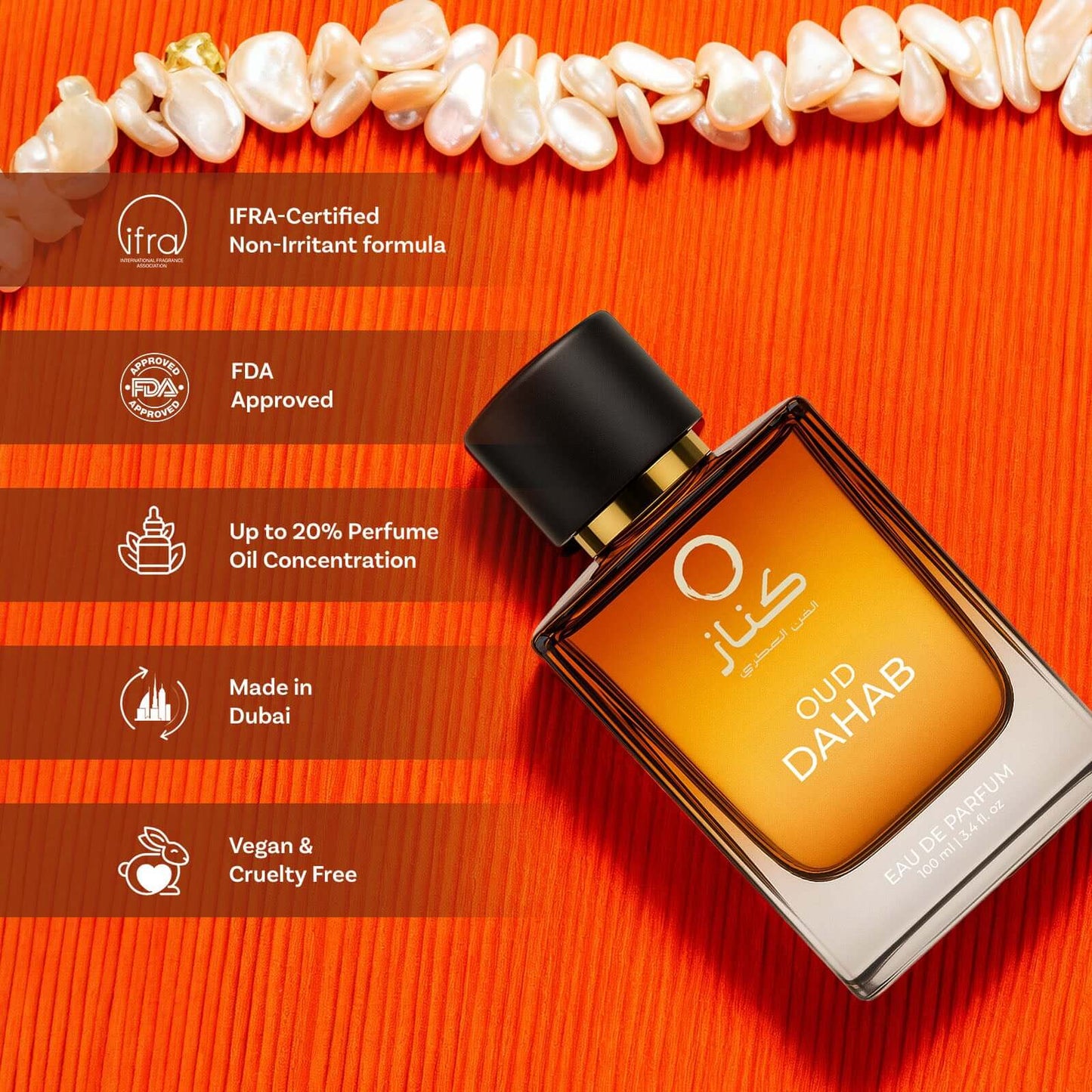 BellaVita Luxury Kenaz Oud Dahab Oriental EDP Unisex 100ml
