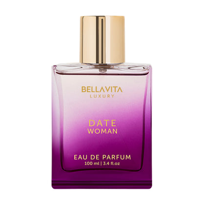 Bellavita Luxury Date Woman Eau de Parfum bottle on a white background