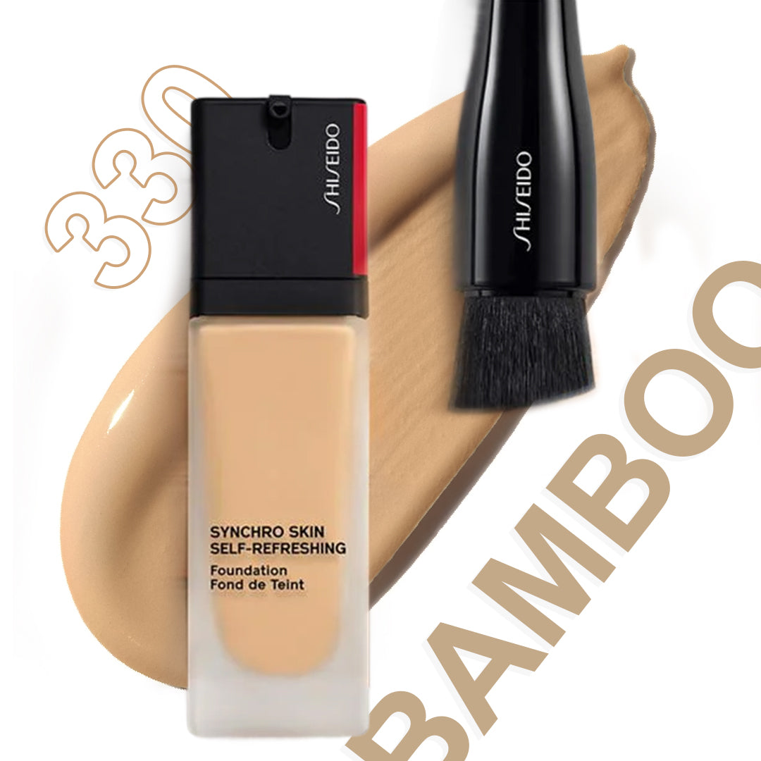 Shiseido Synchro Skin Self-refreshing Medium Coverage Foundation Spf 30 330 Bamboo