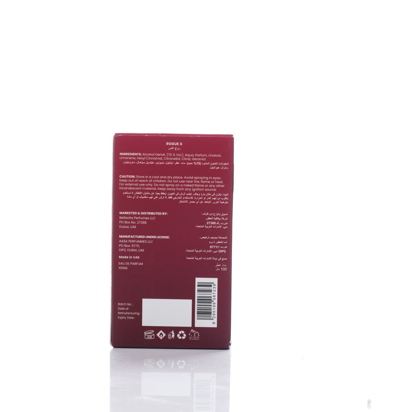 Bellavita Luxury Kenaz Rogue X French Edp M