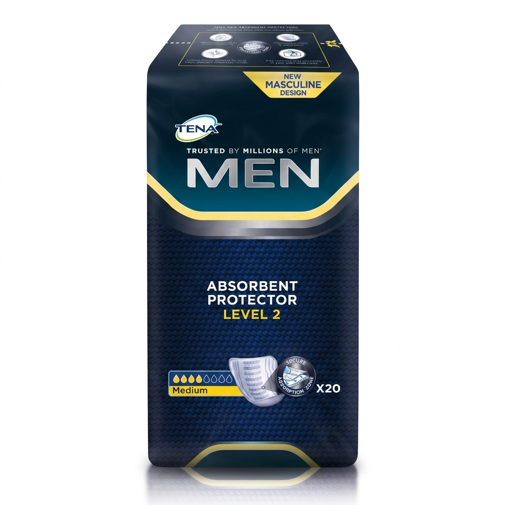 TENA Men Level 2 Incontinence Shields 20 Pack