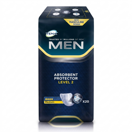 TENA Men Level 2 Incontinence Shields 20 Pack