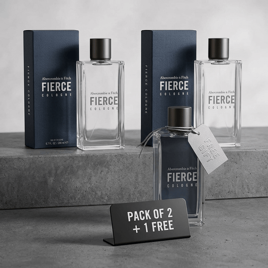 ABERCROMBIE & FITCH FIERCE EDC Man 200ML (Pack Of 2 + 1 Free)